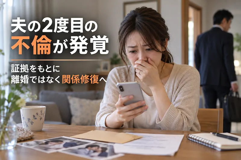 夫の2度目の不倫が発覚