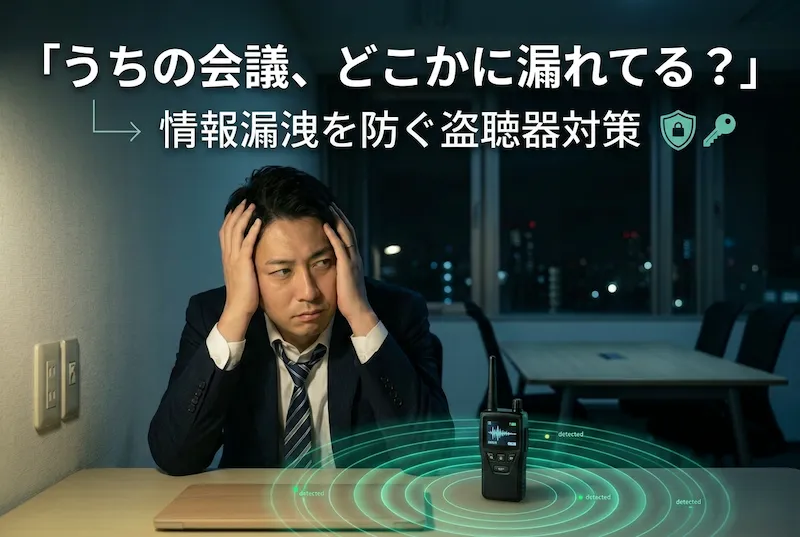 情報漏洩を防ぐ盗聴器対策